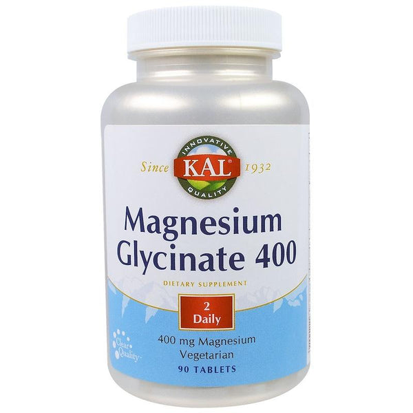 KAL - Magnesium Glycinate 400, 400 mg, 90 Tablets