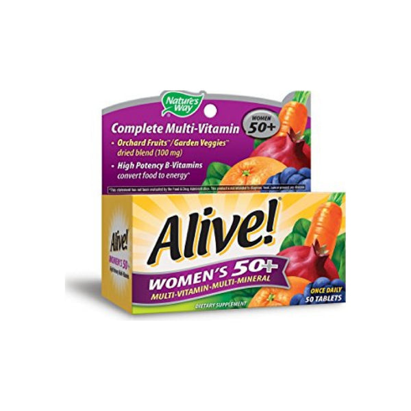 Alive! Nature's Way Once Daily Women's 50+ High Potency Multivitamin 50 ea