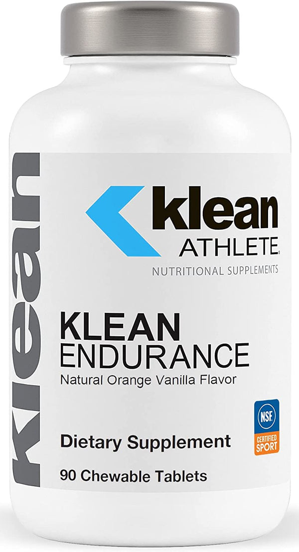Klean Athlete Klean Endurance | D-Ribose to Restore Energy, Support Cardiac Function and Reduce Muscle Fatigue | NSF Certified for Sport | 90 Chewable Tablets | Natural Orange Vanilla Flavor