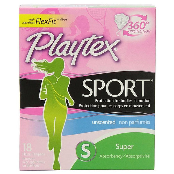 Playtex Sport Unscented Super Absorbency Tampons 18 ea
