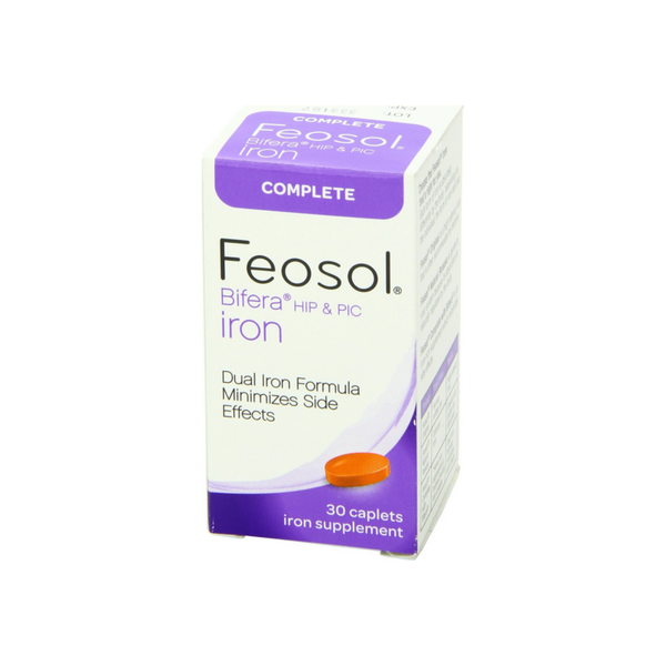 Feosol Bifera Iron Caplets Complete 30 ea
