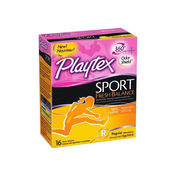 Playtex Sport Fresh Balance Tampon, Regular Scented, 16 ea