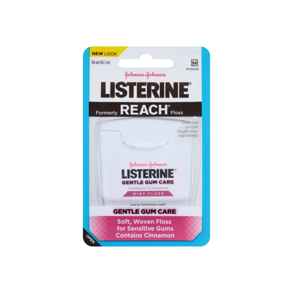 Listerine Gentle Gum Mint Floss, With Cinnamon 50 Yards