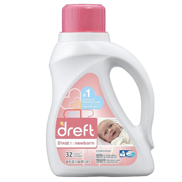 Dreft Stage 1: Newborn Liquid Laundry Detergent 50 oz
