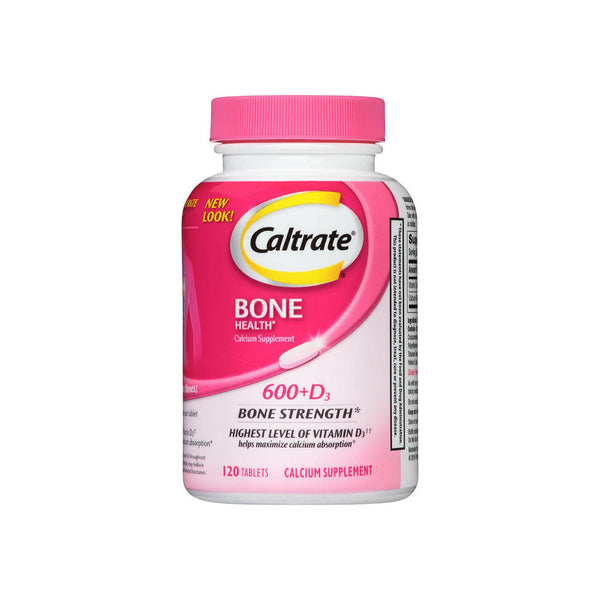 Caltrate Calcium & Vitamin D 600+D3, 120 Tablets