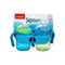 Playtex Sipsters Stage 1 Spill-Proof, Leak-Proof, Break-Proof Soft Spout 6 Ounce Sippy Cups, Assorted Colors 2 ea