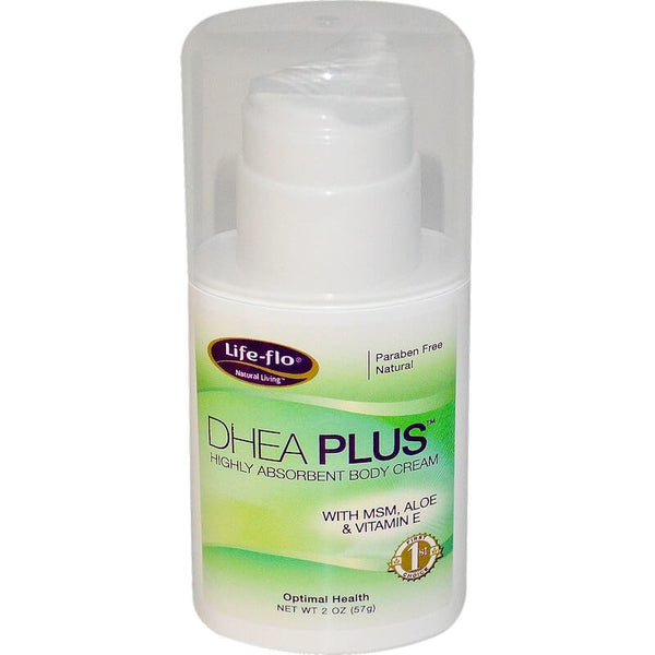 Life-flo Health - DHEA Plus, Highly Absorbent Body Cream, 2 oz (57 g)