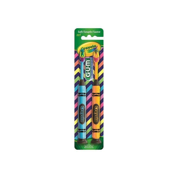 GUM Crayola Toothbrushes Soft 2 ea
