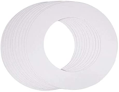 Professional Protective Heater Collars Hard Wax Paper Rings to Prevents Spills (50)