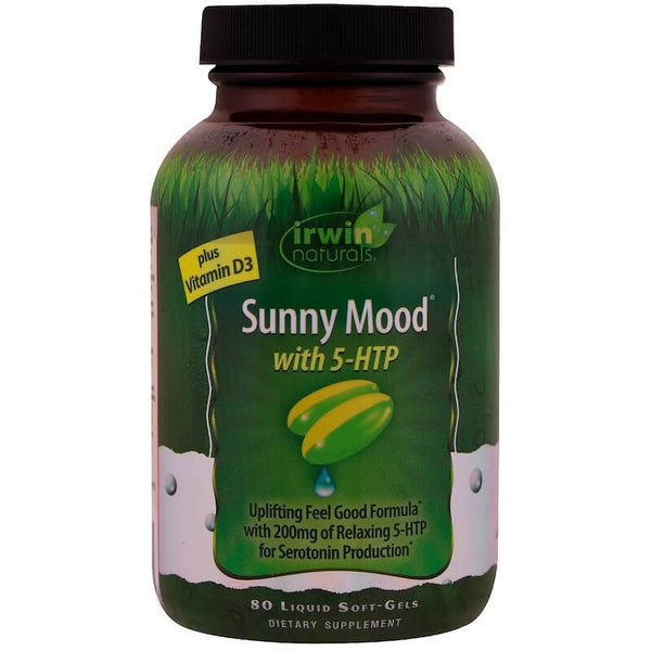 Irwin Naturals - Sunny Mood With 5-HTP, Plus Vitamin D3, 80 Liquid Soft-Gels