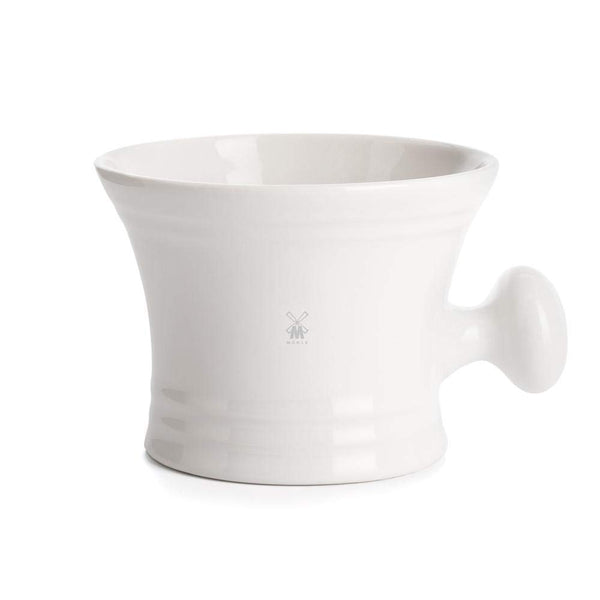 MÜHLE Porcelain Shaving Bowl with Handle (White)