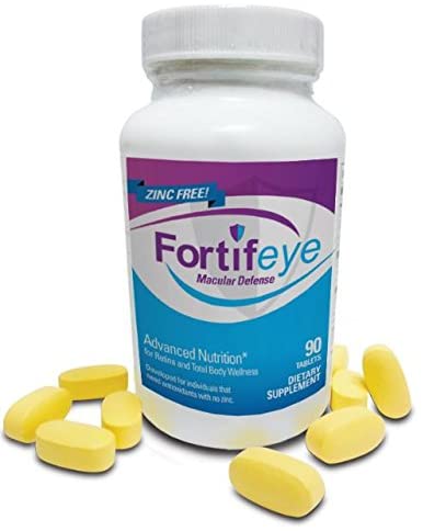 Fortifeye Vitamins Macular Defense Multivitamin, All Natural USP Verified Total Body & Vision Supplement - 30 Day Supply, 90 Tablets (Zinc Free)