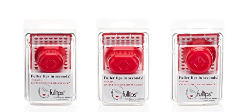 Fullips Lip Plumper - Small & Medium Oval & Large Round Lip Enhancers | 3-Pack Plus Gift! Please note-Small and medium enhancer are packaged together. Fullips is self-suction, not a pump.