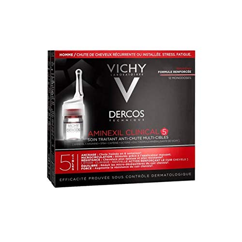 Vichy Dercos Aminexil Clinical 5 Targets Men - 12 Ampoules