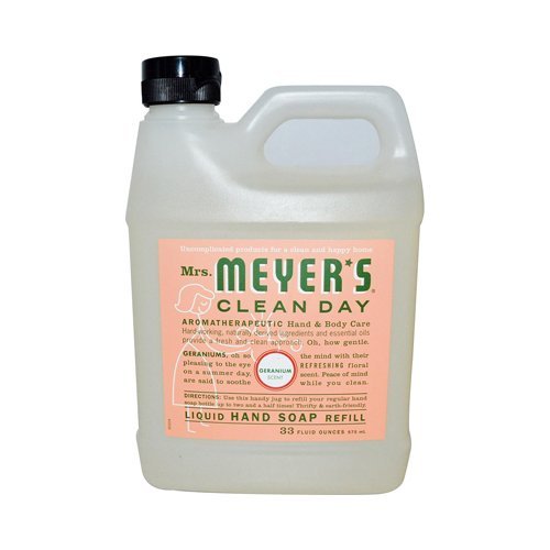 Mrs. Meyer's Mrs. Meyer's Liquid Hand Soap Refill, Geranium, 33 Fluid Ounce