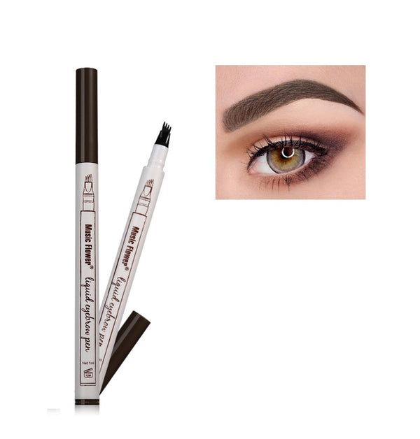 Eyebrow Pen Frola Waterproof Smudg-proof Eyebrow Pencil Brown Makeup Pencil( 1# Dark Brown/Chestnut)