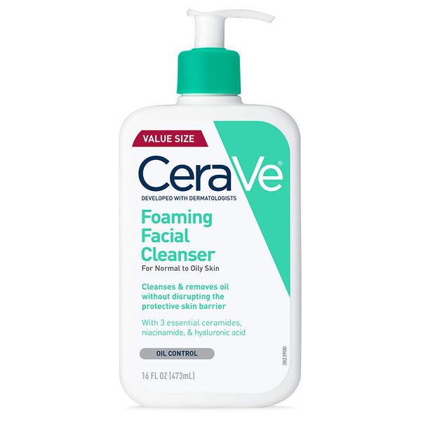 CeraVe Foaming Facial Cleanser, 16 Fl Oz
