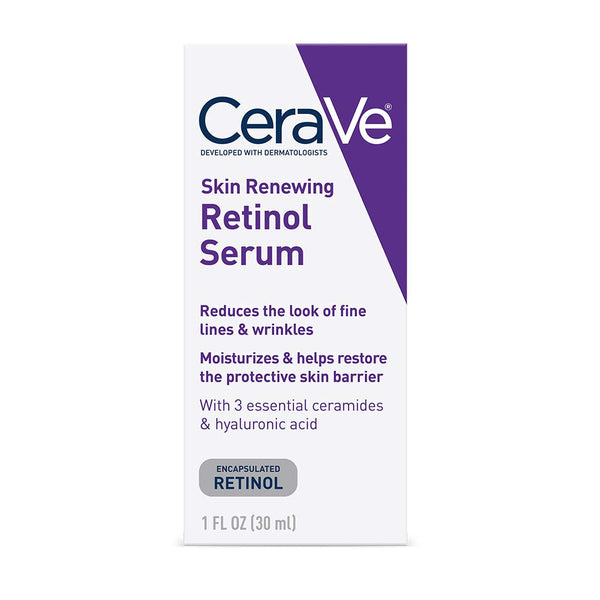 CeraVe Anti Aging Retinol Serum | 1 Ounce | Cream Serum for Smoothing Fine Lines and Skin Brightening | Fragrance Free