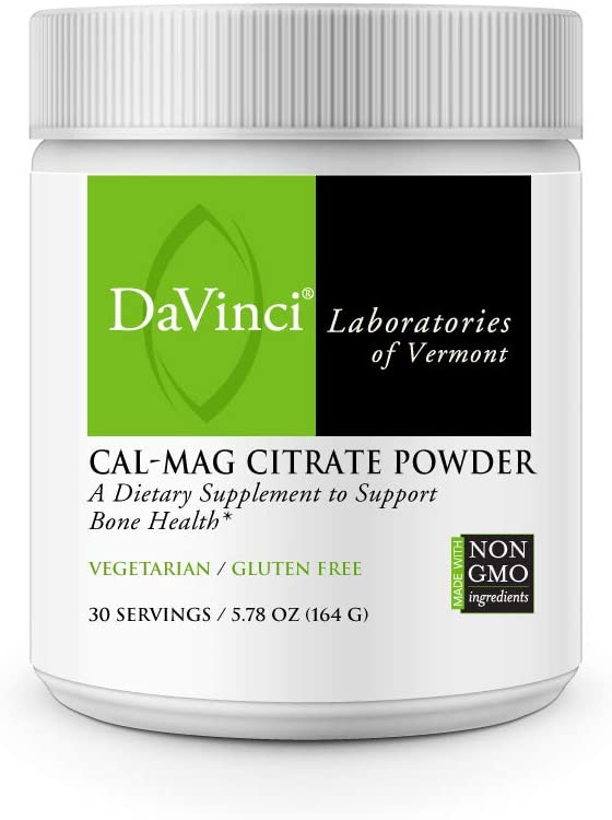Davinci Laboratories - Cal-mag Citrate Powder, Bone Health Supplement, 30 Servings, Vegetarian