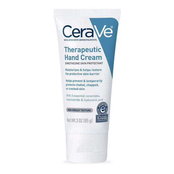 CeraVe Therapeutic Hand Cream for Dry Cracked Hands | 3 Ounce