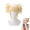 Anime Cosplay Himiko Toga Wigs Blonde Wig Detachable Bilateral Flower Bud Disc Hair With Hairpins My Hero Academia Wig For Comiket Halloween Party