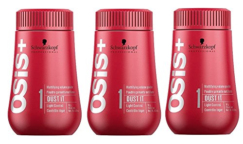 Schwarzkopf OSiS Dust It Powder 3 x 10 ml SET with STAPIZ Hair Shampoo 15 ml or Mask 10 ml