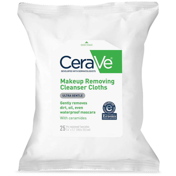 Cera Ve Makeup Removing Cleanser Cloths, 25 Count