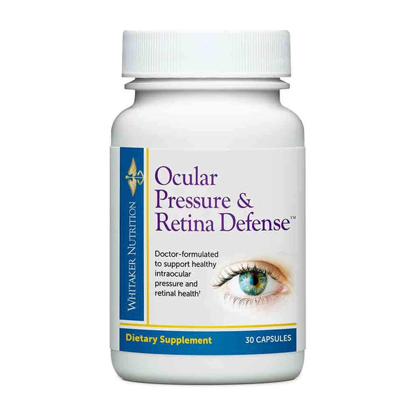 Dr. Whitaker's Ocular Pressure & Retina Defense Supplement to Support Healthy Intraocular Pressure Levels, Circulation & Eye Tissue (30 Capsules)