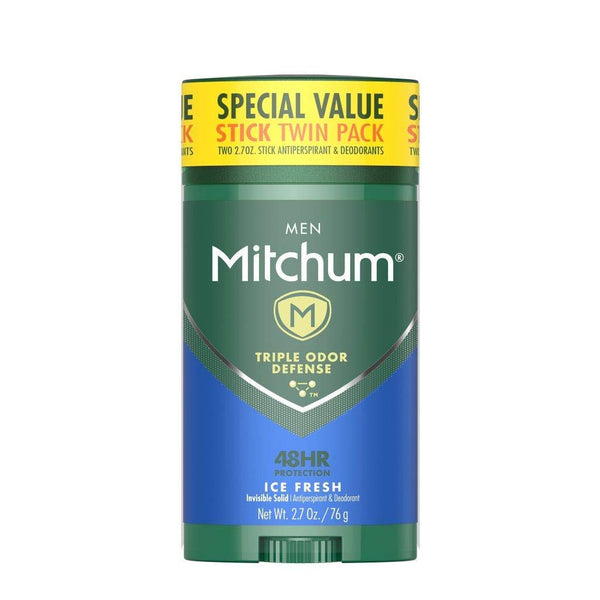 Mitchum Antiperspirant & Deodorant Stick, Ice Fresh, 2-Pack