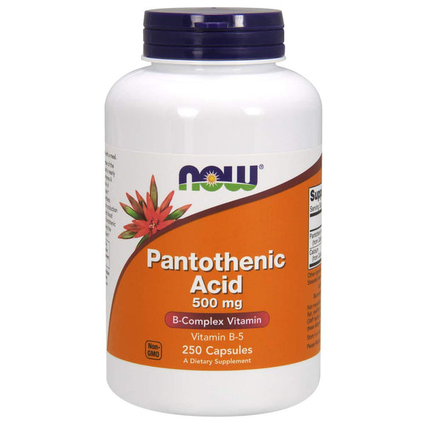 NOW Supplements, Pantothenic Acid 500 mg, 250 Capsules