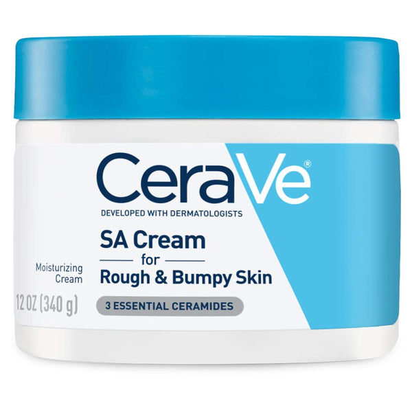 CeraVe SA Cream | 12 Ounce | Renewing Salicylic Acid Body Cream for Rough and Bumpy Skin