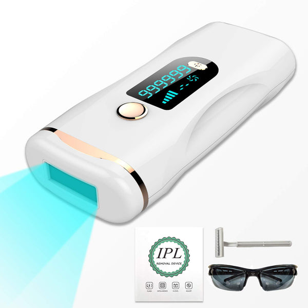 Wurkkos IPL Hair Removal Permanent Painless Hair Remover Device for Women and Man Upgrade to 999,999 Flashes for Facial Legs, Arms, Armpits, Body, at-Home Use