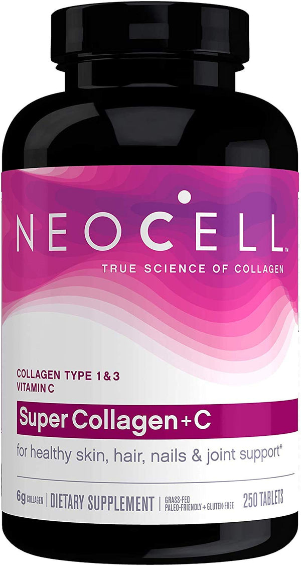 Neocell, Super Collagen + C, Type 1 & 3, 6,000 mg, 250 Tablets