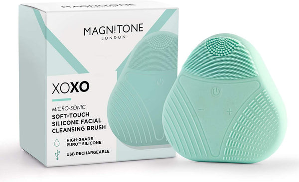 Magnitone Xoxo Micro-Sonic Softtouch Silicone Facial Cleansing Brush - Green