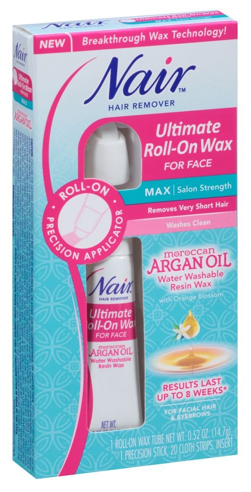 Nair Hair Remover Ultimate Roll-On Wax For Face 0.52oz