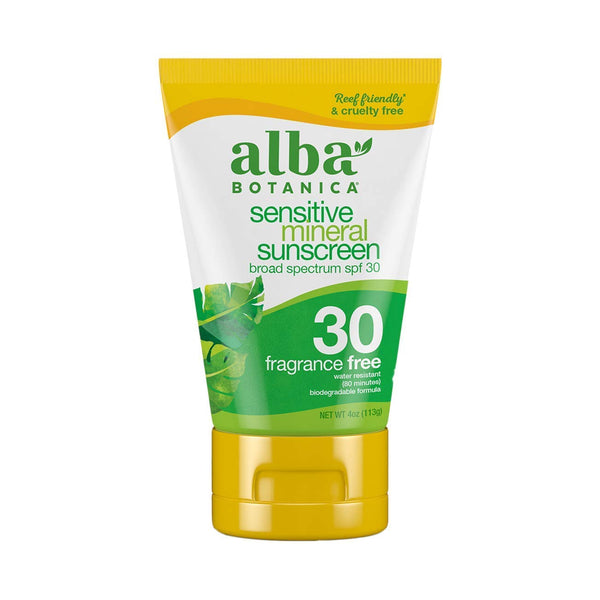 Alba Botanica Fragrance Free Mineral Sunscreen with SPF 30, 118ml
