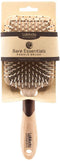 LaModa Bare Essentials Natural Wood-Effect Large Paddle Brush with Rose Gold Detailing for Wet or Dry Hair