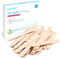 Nacare Natural Wooden Wax Applicator Sticks Waxing Spatulas for Hair Removal in Size 150 x 18 x 1 mm 100pcs