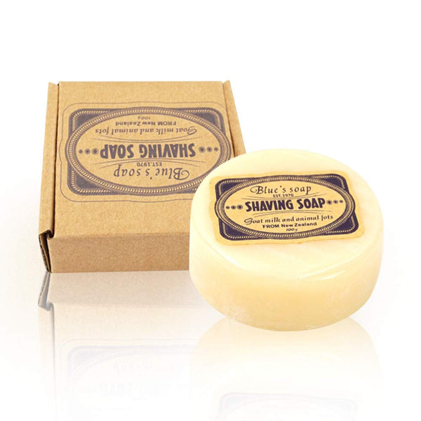 Luxury Shaving Soap Natural & Organic Shave Soap for Men with Dry Sensitive Skin (3.5 oz) New Zealand Pure Goat Milk Natural Ingredients for Rich Lather and a Smooth Comfortable Shave.
