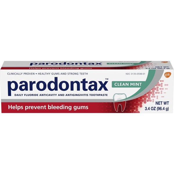 Parodontax Clean Mint Toothpaste for Bleeding Gums, 3.4 Ounce