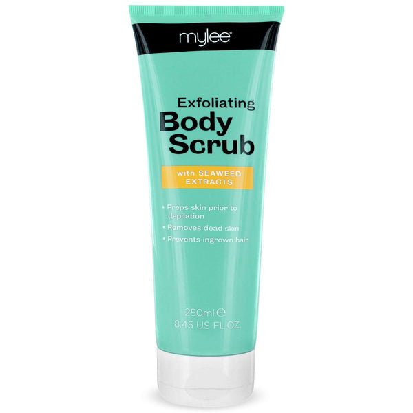 Mylee Pre Tanning and Pre Waxing Exfoliating Softening Body Scrub with Nourishing Natural Seaweed Extracts, Aloe Vera, Tahitian Monoi – Prevents Ingrown Hairs & Razor Bumps Vegan and Cruelty-Free