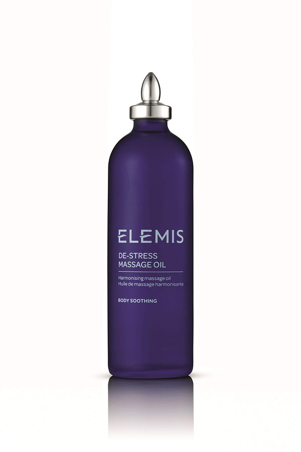 ELEMIS De-Stress Massage Oil | Harmonizing Oil Deeply Nourishes, Relaxes, and Soothes the Body and Mind with a Blend of Essential Oils | 100 mL