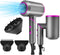 Hair Dryer, Bellkey 2000W Ionic Blow Dryer Professional Hairdryer with Diffuser and Concentrator Nozzles Foldable and Portable Negative Ion Hairdryers, 3 Temperature 2 Speed & 1 Cool Setting (Black)