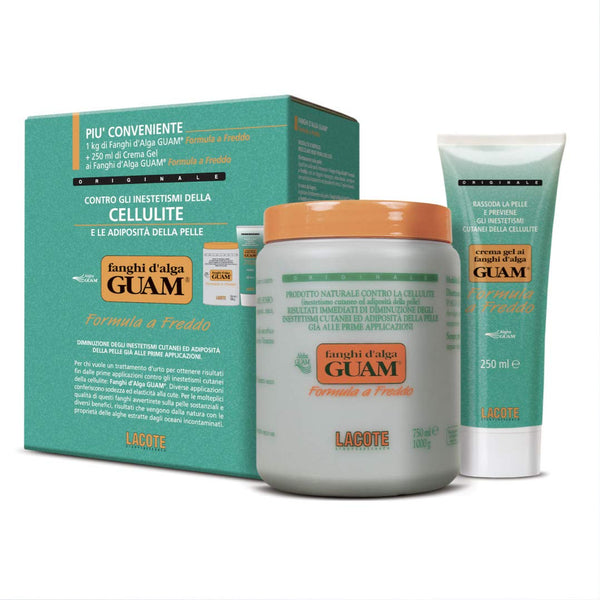 Guam Seaweed Mud Convenience Cold - set consisting of 1 kg of Guam Seaweed Mud plus 250 ml of Guam Seaweed Mud Gel Cream
