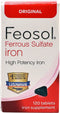 Feosol Ferrous Sulfate Iron Tablets Original - 120 Tablets