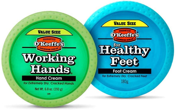O'Keeffe's Twin Pack Working Hands 193g & Healthy Feet 180g (Twin Pack)