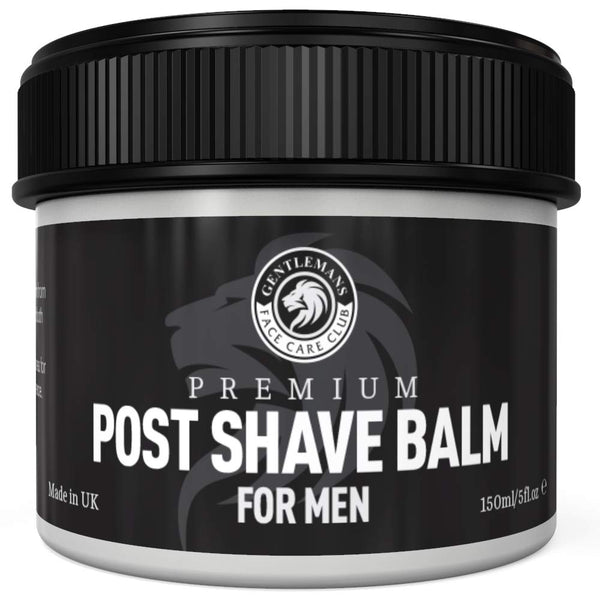 Post Shave Balm For Men - Gentlemans Face Care Club Vegan Friendly After Shave Gel With Witch Hazel + Aloe Vera Calms Sensitive Skin & Razor Burn Fast