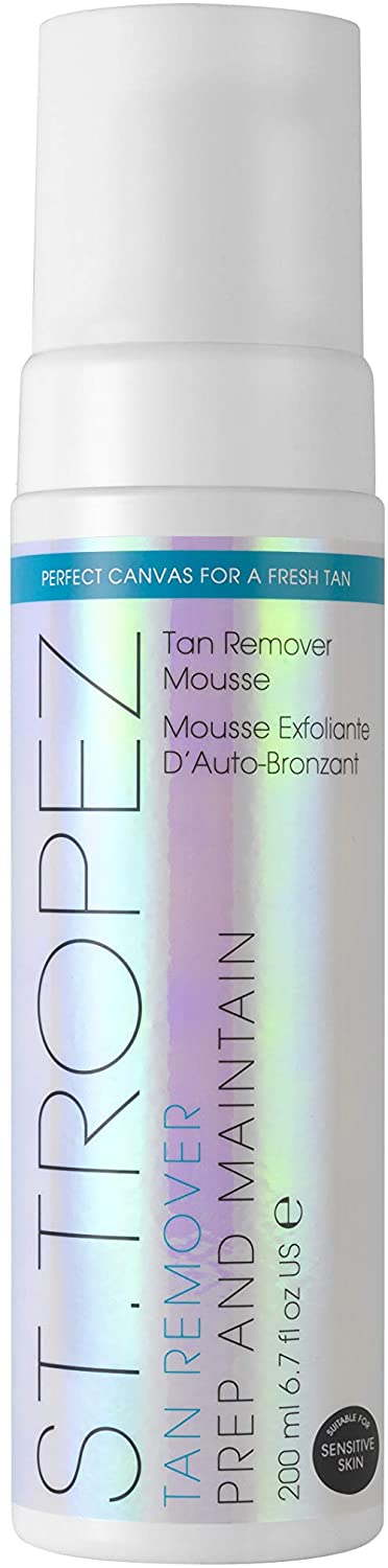 St.Tropez Fake Tan Remover and Primer Mousse, 2-in-1 Prep and Maintain, Detox and Prime Skin, Suitable for Sensitive Skin, PETA Certified, 200 ml
