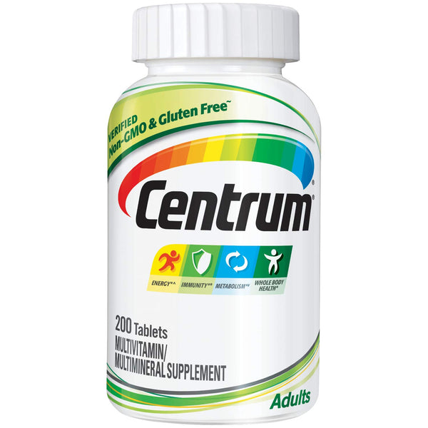 Centrum Multivitamin Multimineral Supplement For Adults 200 Tablets