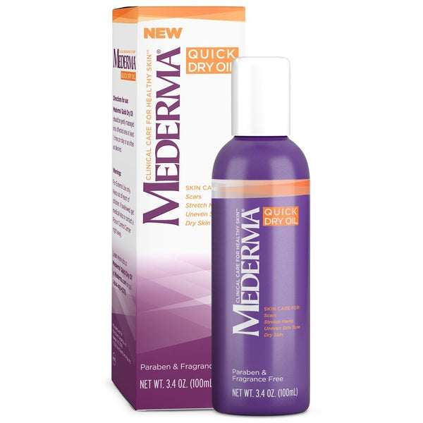 Mederma Quick Dry Oil - for scars, stretch marks, uneven skin tone and dry skin - #1 scar care brand - fragrance-free, paraben-free - 5.1 ounce